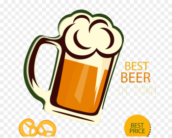 Lager Brewing Restaurant Brewery Menu - Cartoon beer background vector material 