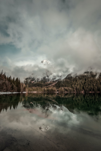 Lake Antholz, where the Biathlon World Championships will take place in winter!