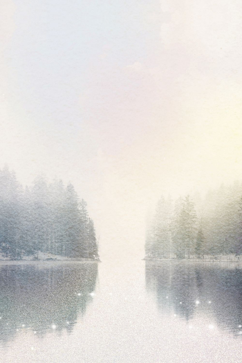 Lake forest landscape background, watercolor | Free Photo Illustration - rawpixel
