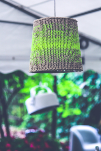 Lamp with wool Lamp with wool