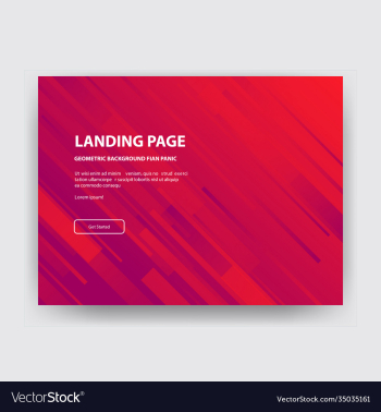 landing page template with gradient modern webpage