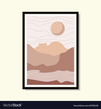 landscape art boho template landscape art boho template
