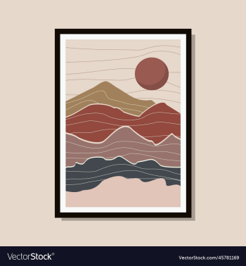landscape art boho template landscape art boho template