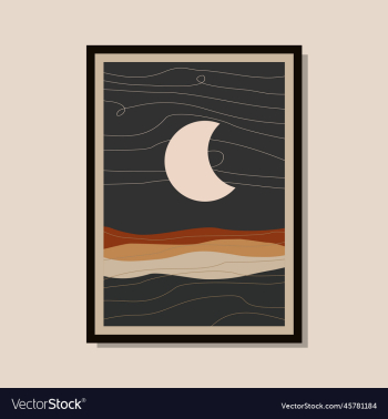 landscape art boho template landscape art boho template