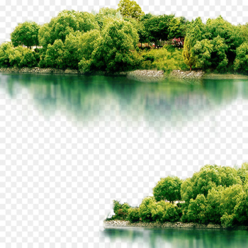 Landscape Icon - Lake scenery Landscape Icon - Lake scenery