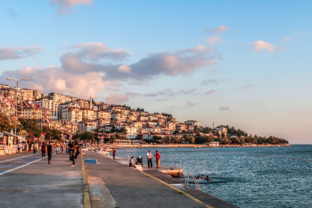 Landscape Of A Coastal Town Landscape Of A Coastal Town