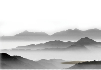 Landscape painting Chinese painting Wash - Wash painting mountains 