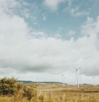 landscape photography of white wind mills landscape photography of white wind mills