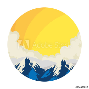 landscape with sky and clouds design landscape with sky and clouds design