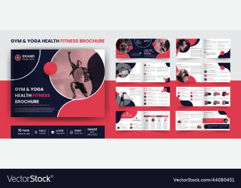 landscape yoga and gym fitness healthcare brochure landscape yoga and gym fitness healthcare brochure
