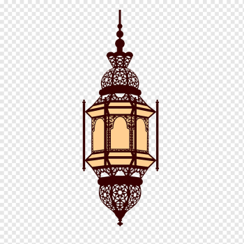 Lantern Arabic, Islamic Ramadan lamp, pendant lamp painting, light Fixture, pendant, decorative png