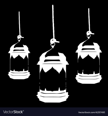 lantern lamp silhouette design