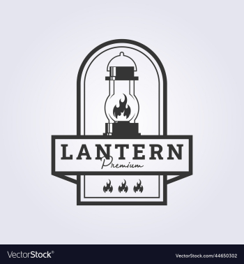 lantern lamp silhouette logo retro and vintage lantern lamp silhouette logo retro and vintage