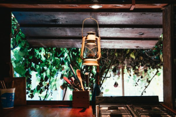 Lantern Lit Jungle Hut Lantern Lit Jungle Hut