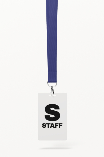 Lanyard card mockup, blue 3D | Free PSD Mockup - rawpixel