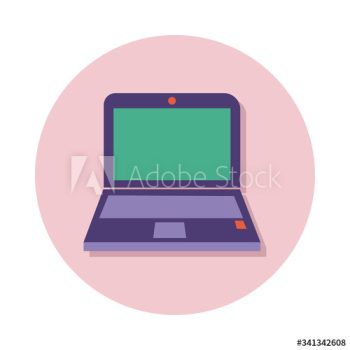 laptop computer line and fill style laptop computer line and fill style