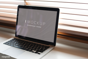 Laptop digital device screen mockup | Free stock psd mockup - 527629