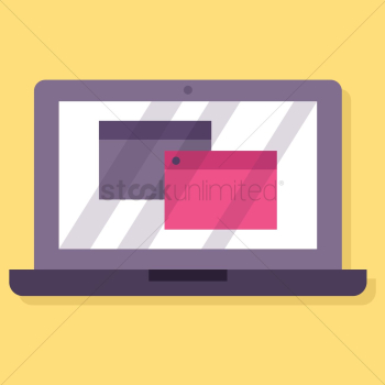 Laptop with browsers