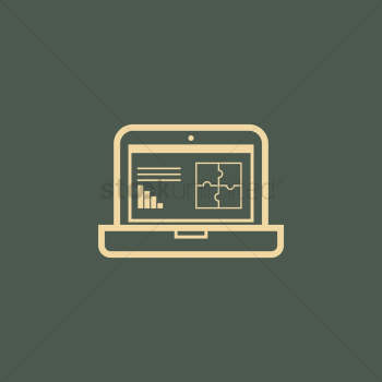 Laptop with presentation Laptop with presentation