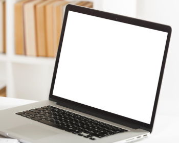 Laptop with white copy space desktop Free Photo Laptop with white copy space desktop Free Photo