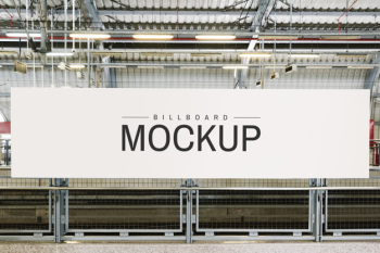 Large billboard mockup for advertisements Free Psd Large billboard mockup for advertisements Free Psd