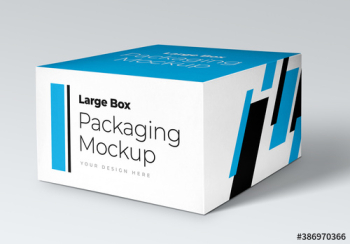 Large Box Packaging Mockup Large Box Packaging Mockup