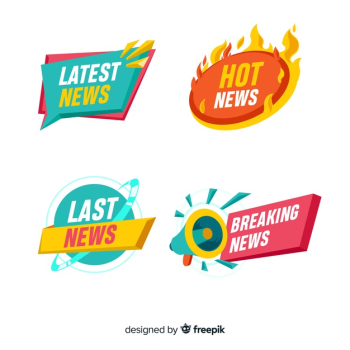 Latest news banner collection Free Vector Latest news banner collection Free Vector