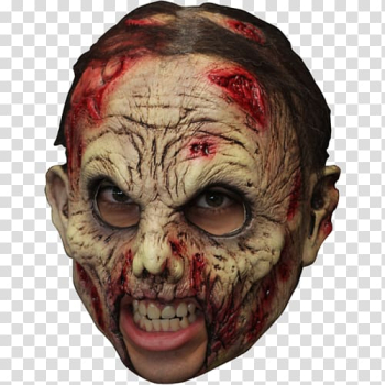 Latex mask Halloween costume Halloween costume, mask transparent background PNG clipart