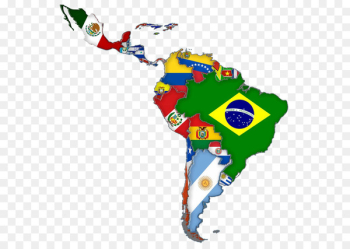 Latin America Flags of South America Map - latin 