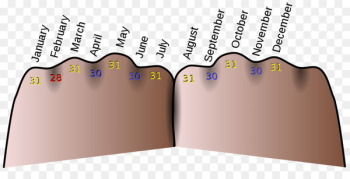 Latin mnemonics Memory Knuckle mnemonic Acronym - months Latin mnemonics Memory Knuckle mnemonic Acronym - months