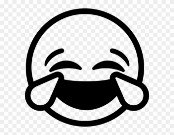Laughing Tears Emoji Rubber Stamp - Laughing Emoji Black And White Laughing Tears Emoji Rubber Stamp - Laughing Emoji Black And White