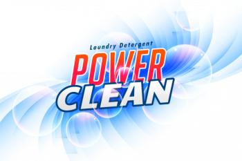 Laundry detergent packaging for power clean Free Vector Laundry detergent packaging for power clean Free Vector