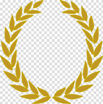 Laurel wreath , gold wreath transparent background PNG clipart