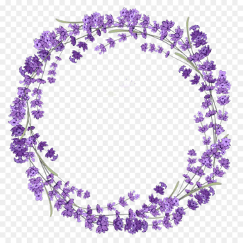 Lavender Wreath Stock photography Clip art - Purple lilac wreath picture material 