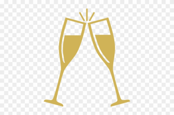 Lavo - Gold Champagne Glasses Clipart