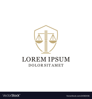 Law firm logo design vector image Law firm logo design vector image