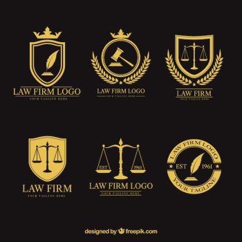 Law logotype set Law logotype set