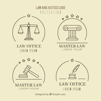 Law logotype set Law logotype set