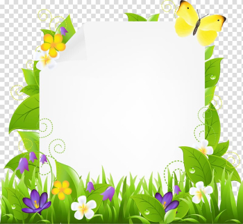 Lawn Garden , garland frame transparent background PNG clipart