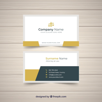 Lawyer card template