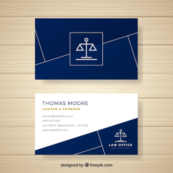 Lawyer card template