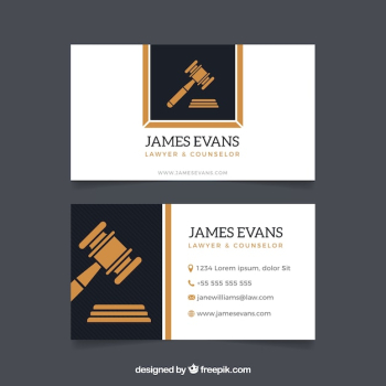 Lawyer card template