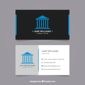 Lawyer card template