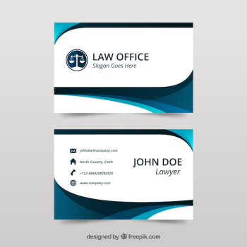 Lawyer card template