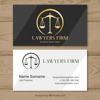 Lawyer card template