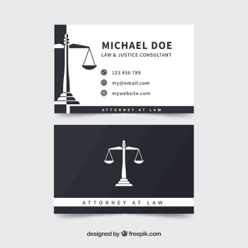 Lawyer card template