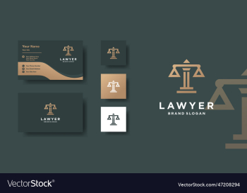 lawyer logo template with modern style