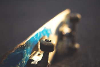 Laying skateboard Laying skateboard