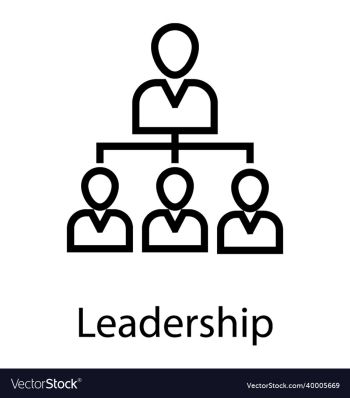 leadership line icon peoples networking leadership line icon peoples networking