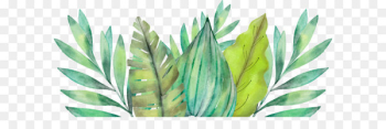 Leaf Amazon rainforest Watercolor painting Arecaceae - Amazon leaves 